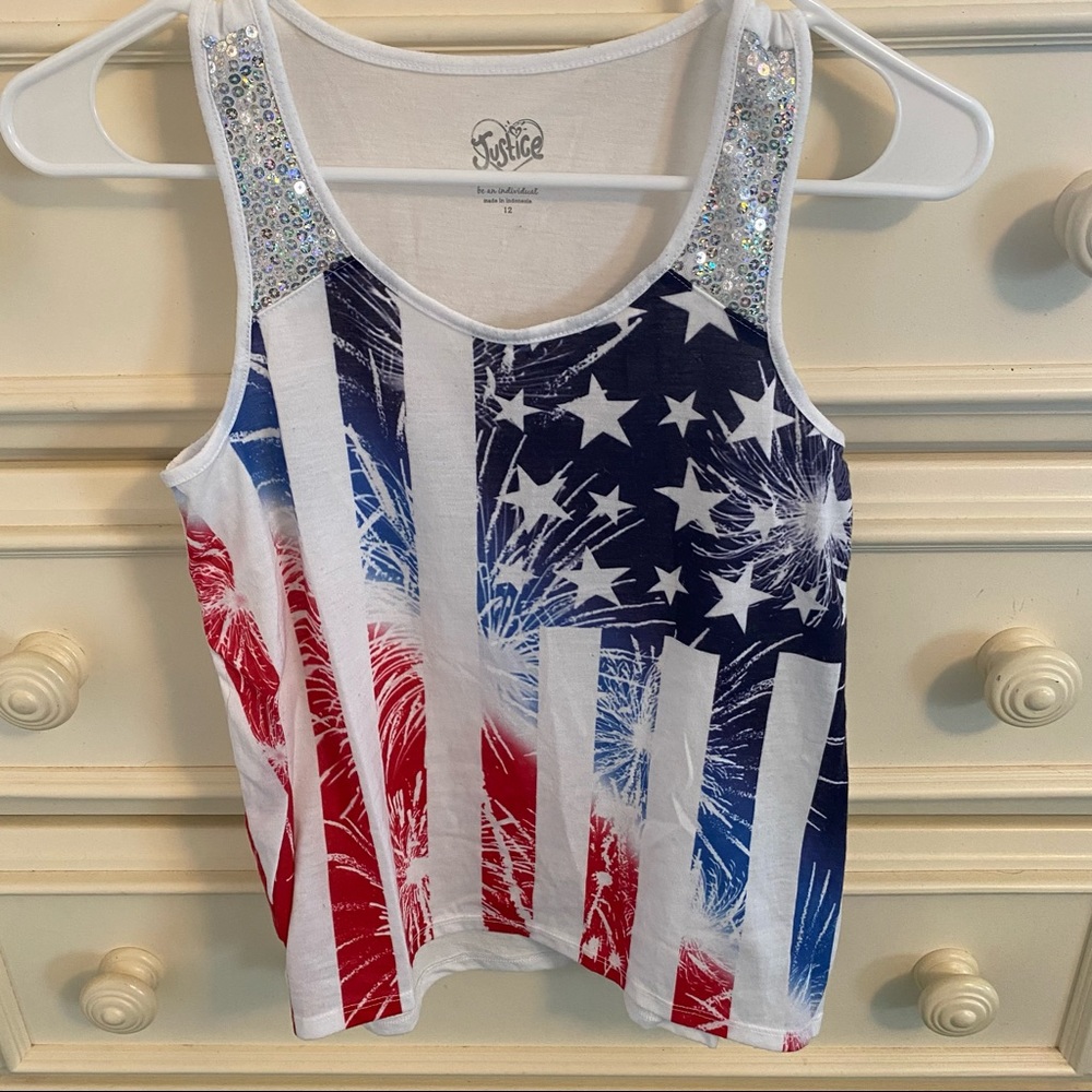 American Flag Tank Top